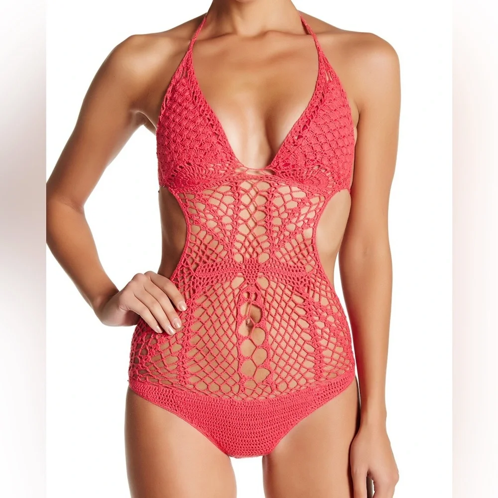 Beauty And The Beach Chasse Crochet One Piece